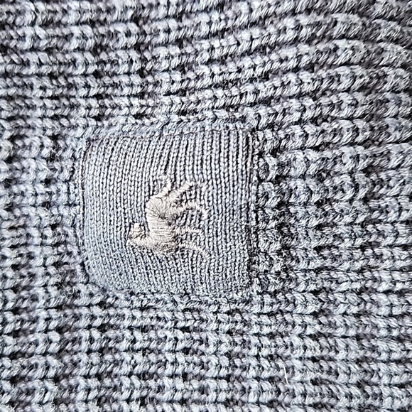 Magee 1866 Navy Blue Wahed Cotton Quarter Button Zip Pullover Sweater XXL NWOT - Picture 7 of 9